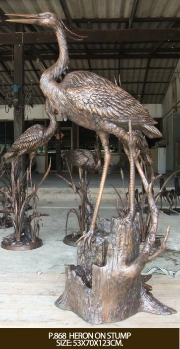 Herons on Stump Herons on Stump